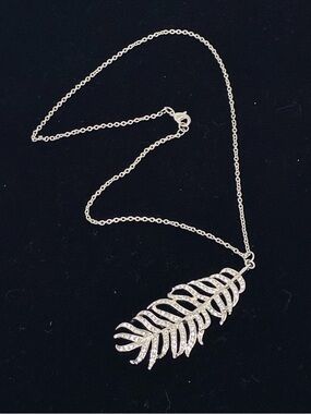 CC Skye Feather Pendant Necklace